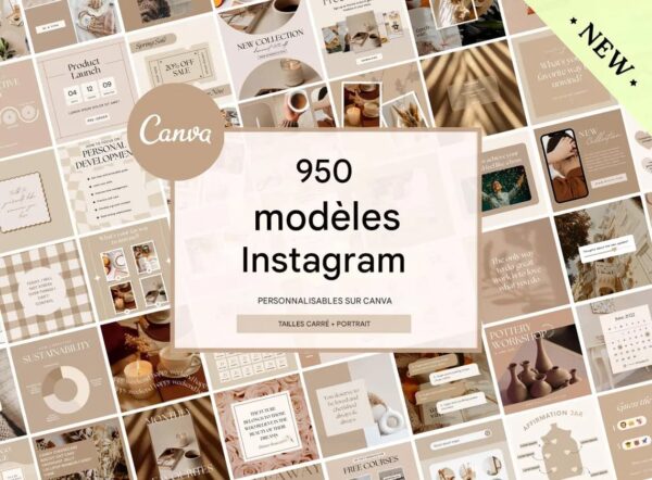 Pack – 950 Templates Instagram Personnalisables