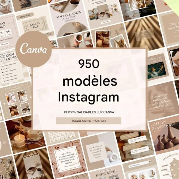 Pack – 950 Templates Instagram Personnalisables