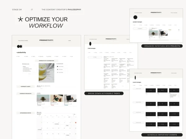 Planner de Contenu Notion – Tout-en-Un – Image 3